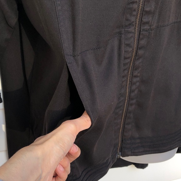 Soft Surroundings Black Zip-Front Blouse - Picture 7 of 12